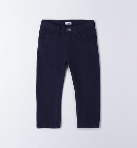 LONG WOVEN TROUSERS BLUE