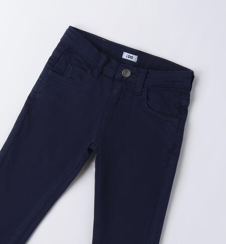 LONG WOVEN TROUSERS  NAVY-3854