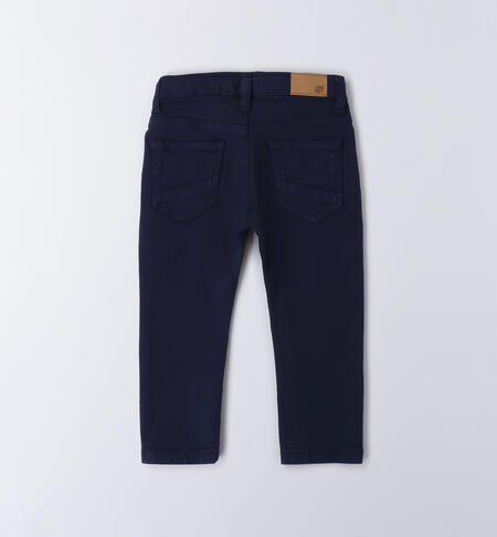 LONG WOVEN TROUSERS  NAVY-3854