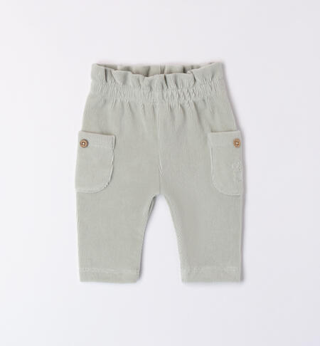 Pantaloni per neonata 
 VERDE SALVIA-4817