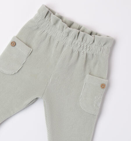 Pantaloni per neonata 
 VERDE SALVIA-4817