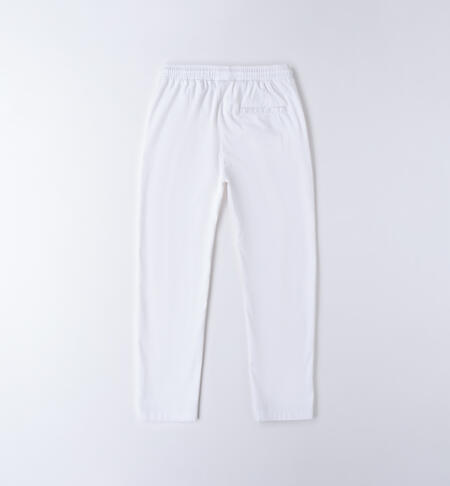 iDO boy's trousers BIANCO-0113