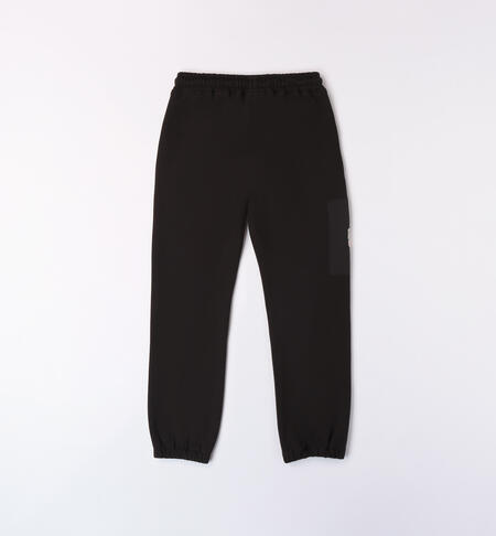 Pantaloni per ragazzo neri NERO-0658