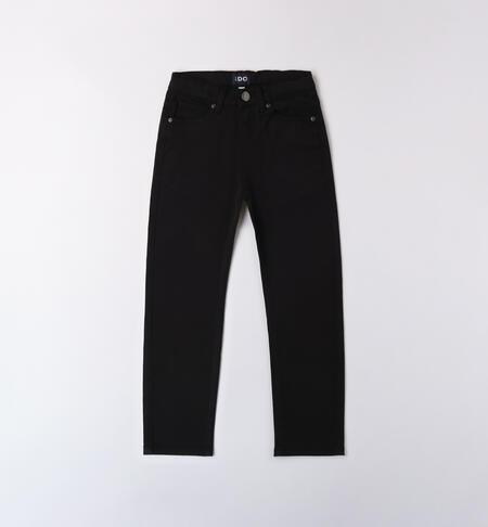 Boy's regular fit pants BLACK