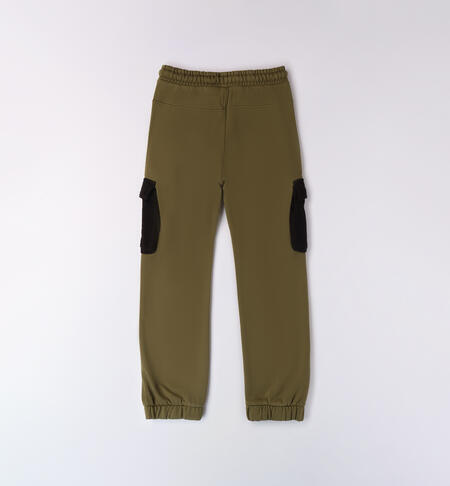 Pantaloni per ragazzo verdi VERDE MILITARE -5563