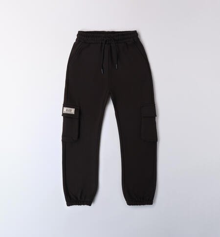 Pantaloni ragazzi modello unisex NERO