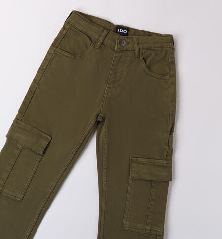 Pantaloni ragazzo iDO VERDE MILITARE -5563