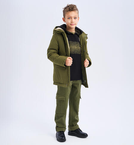 Pantaloni ragazzo iDO VERDE MILITARE -5563