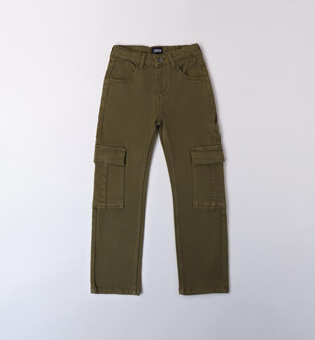 Pantaloni ragazzo iDO VERDE MILITARE -5563