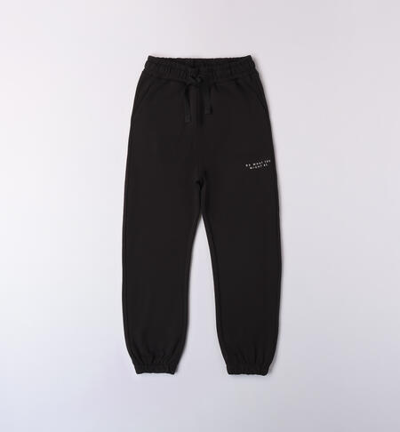 Pantaloni sportiva ragazza NERO-0658