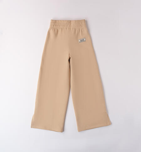 Pantaloni tuta a campana BEIGE-0941