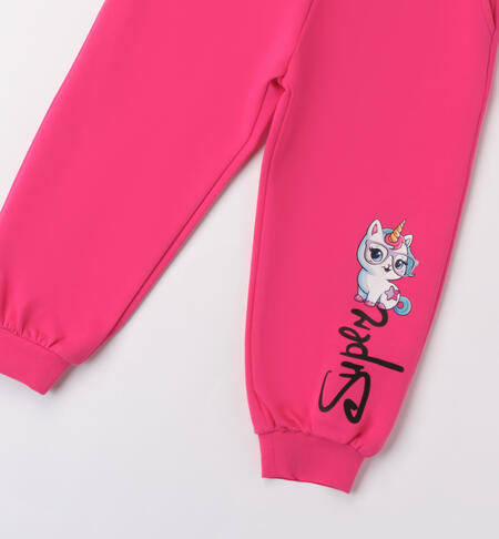 Girl's sweatpants FUXIA-2438