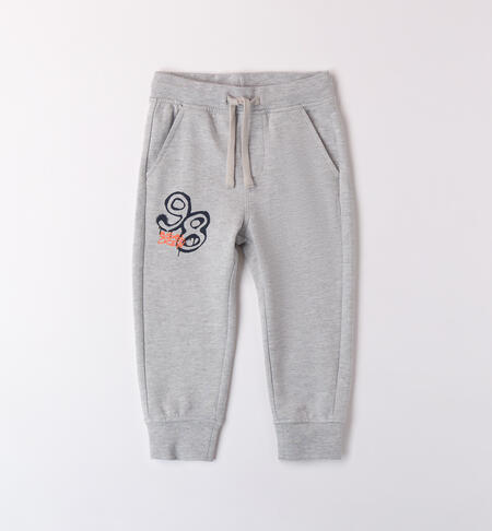 Pantaloni tuta bambino iDO GRIGIO MELANGE-8992