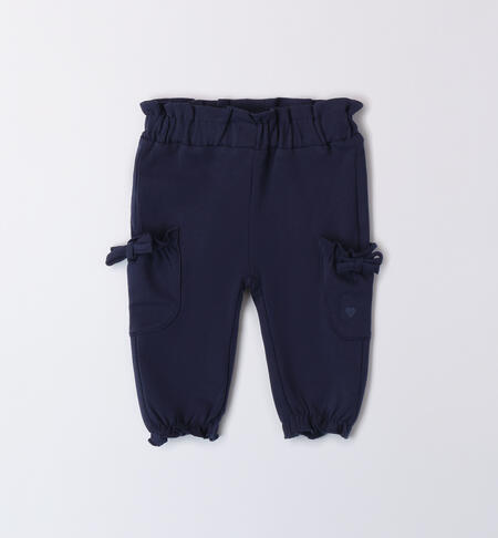 Baby Girl Sweatpants NAVY-3558