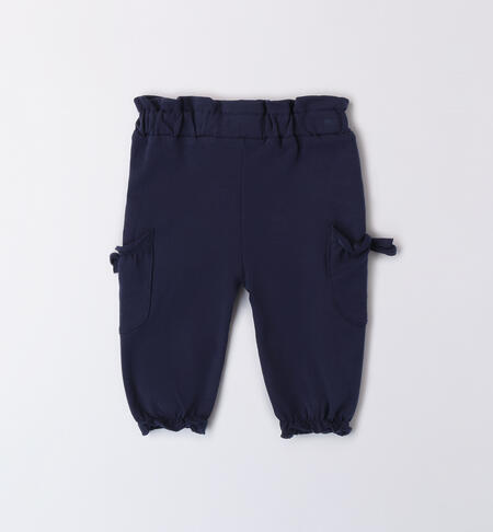 Baby Girl Sweatpants NAVY-3558