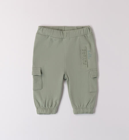 Pantaloni tuta bimbo cotone
 VERDE SALVIA-4231