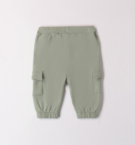 Pantaloni tuta bimbo cotone
 VERDE SALVIA-4231