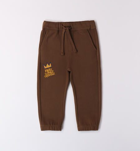 Boy's sweatpants MARRONE-0876