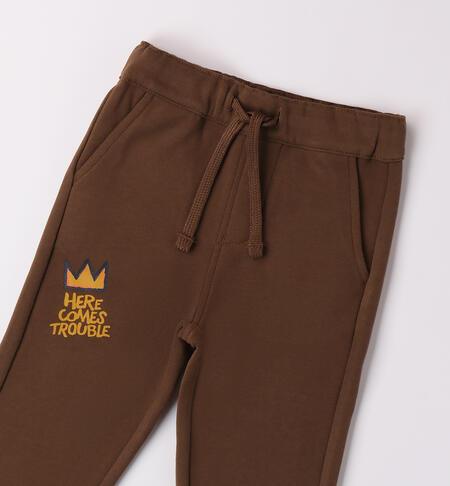 Boy's sweatpants MARRONE-0876