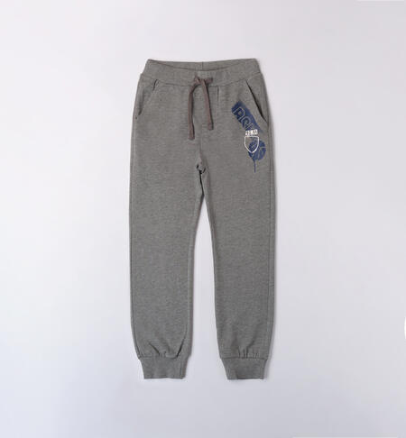 Pantaloni tuta da ragazzo GRIGIO MELANGE-8970