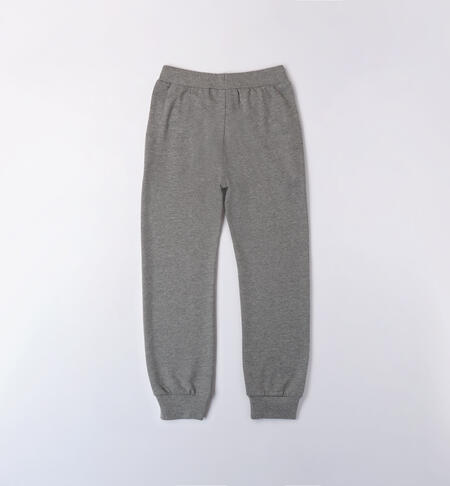 Pantaloni tuta da ragazzo GRIGIO MELANGE-8970