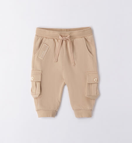 Newborn Tracksuit Pants BEIGE