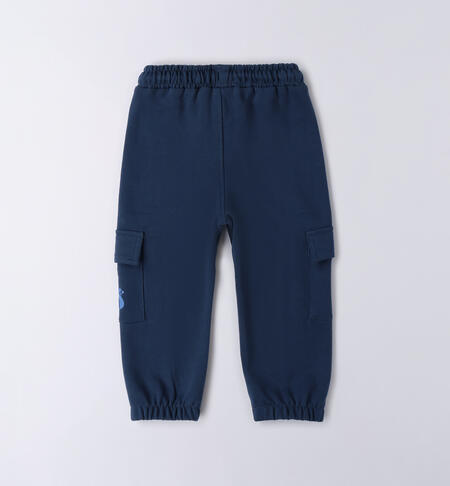 KNITTED TROUSERS  BLU-3656