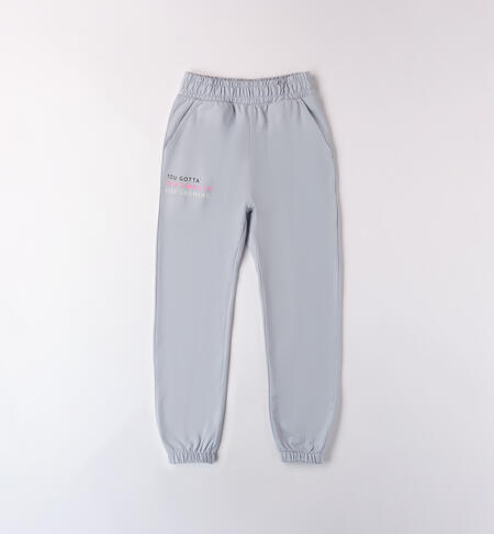 KNITTED TROUSERS LIGHT BLUE