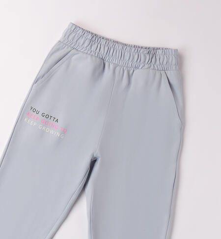 Pantaloni tuta per ragazza AZZURRO-3811