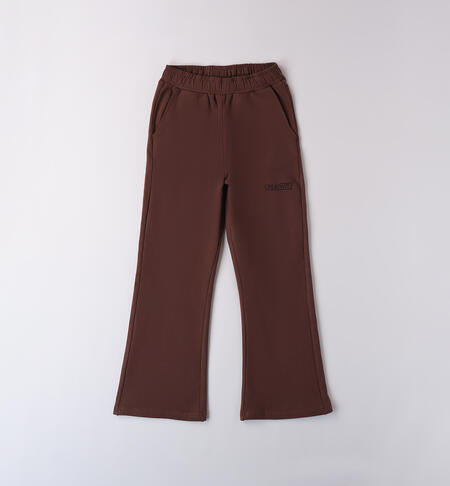 Tracksuit pants for girl BROWN-0852