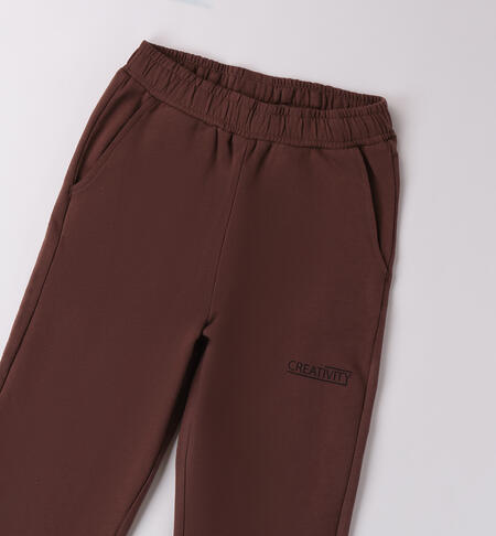 Tracksuit pants for girl BROWN-0852