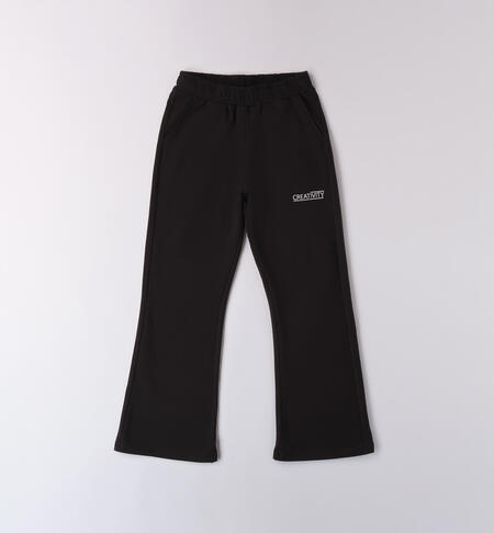 Tracksuit pants for girl NERO-0658