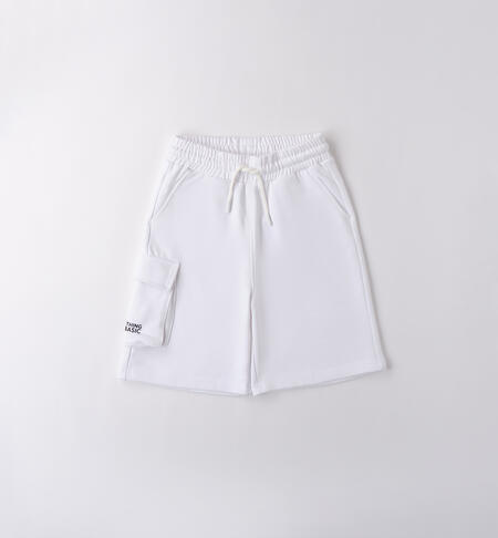 Unisex trousers for boys WHITE