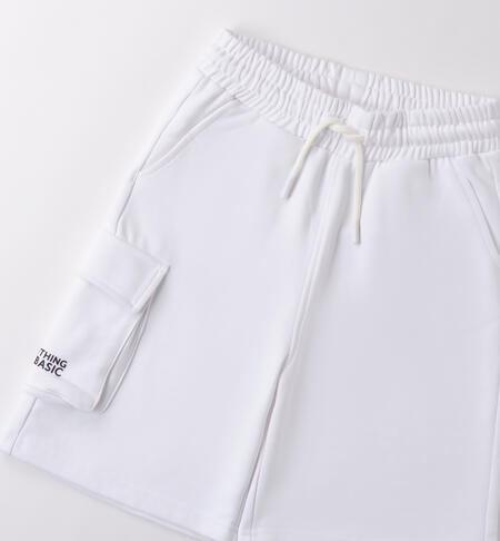 Unisex trousers for boys BIANCO-0113