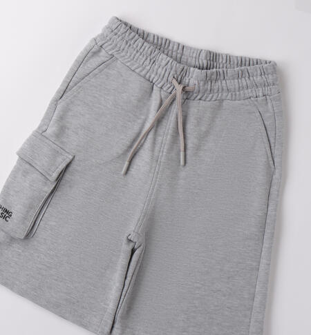 Unisex trousers for boys GRIGIO MELANGE-8992