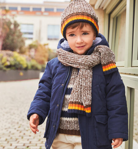 Winter parka for boy NAVY-3885