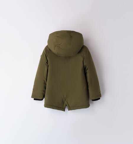 Winter parka for boy VERDE MILITARE -5563