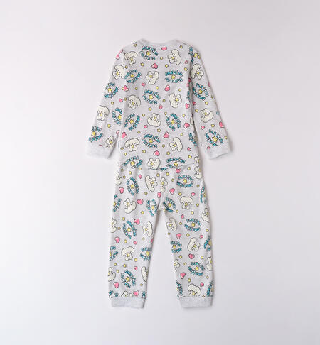 Girl's pajamas GRIGIO MELANGE-MULTICOLOR-6BGS