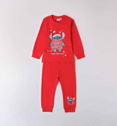 Stitch pajamas baby girl RED