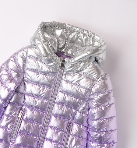 Girl's padded down jacket SILVER-LILLA-6AVW