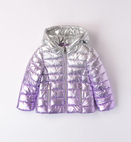 Girl's padded down jacket SILVER-LILLA-6AVW