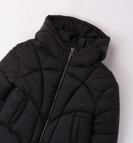 Quilted down jacket for girl NERO-0658