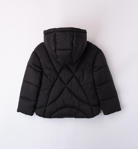 Quilted down jacket for girl NERO-0658