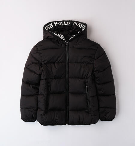 Down jacket for boy BLACK