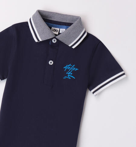 Boys' blue polo shirt NAVY-3854