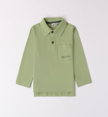Cotton polo shirt for boys
 VERDE OLIVA-4911