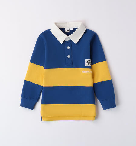 Boys long sleeve polo shirt BLU-3646