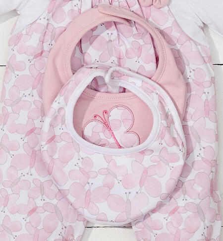 Newborn Baby Girl Bib Set PINK