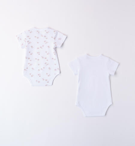 Set body neonato unisex BIANCO-0113