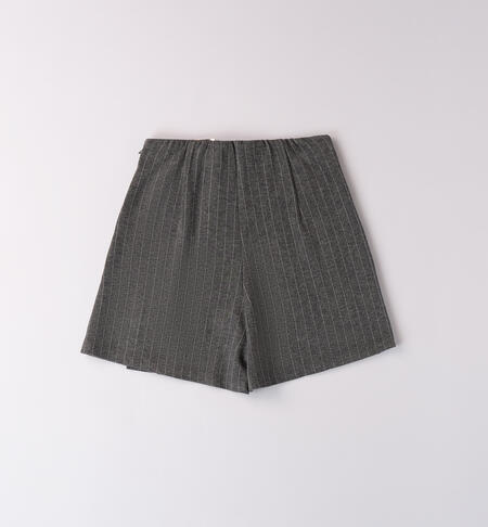 Shorts eleganti bambina GRIGIO MELANGE-8993